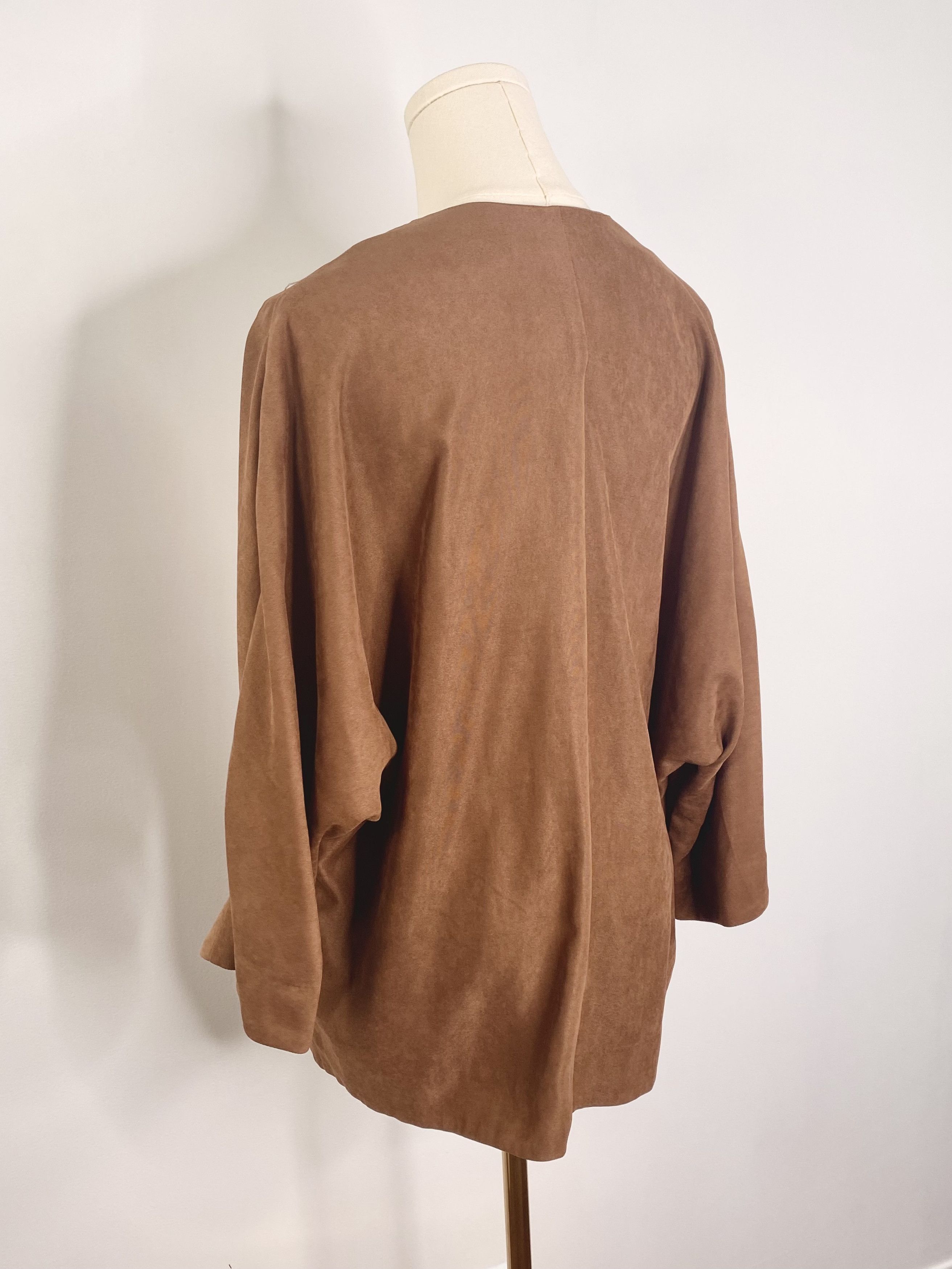 Zara Zara - Suede Like Cardigan Size S / US 4 / IT 40 - 5 Thumbnail