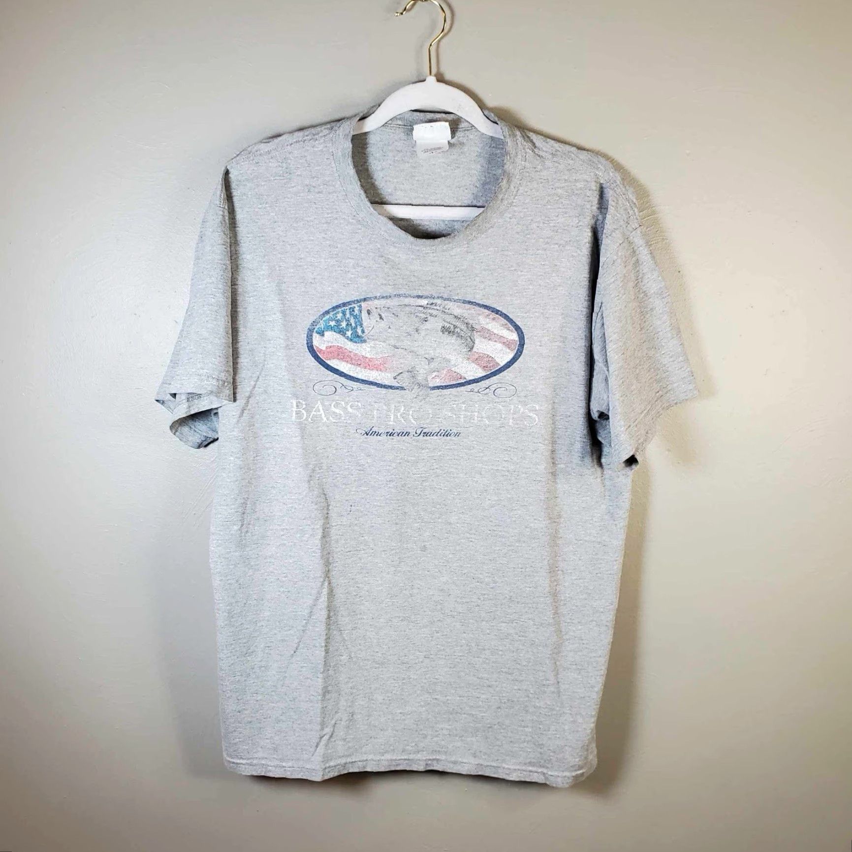 Vintage VINTAGE Bass Pro Shops T Shirt Mens L Gray Fish Angler Tournament Size US L / EU 52-54 / 3 - 3 Thumbnail