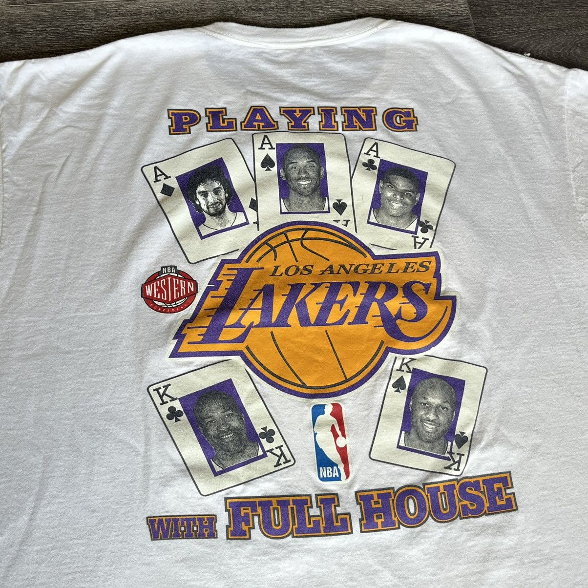 NBA Vintage 2008 NBA LA Lakers Western Conference Champions Tee Size US XL / EU 56 / 4 - 4 Thumbnail