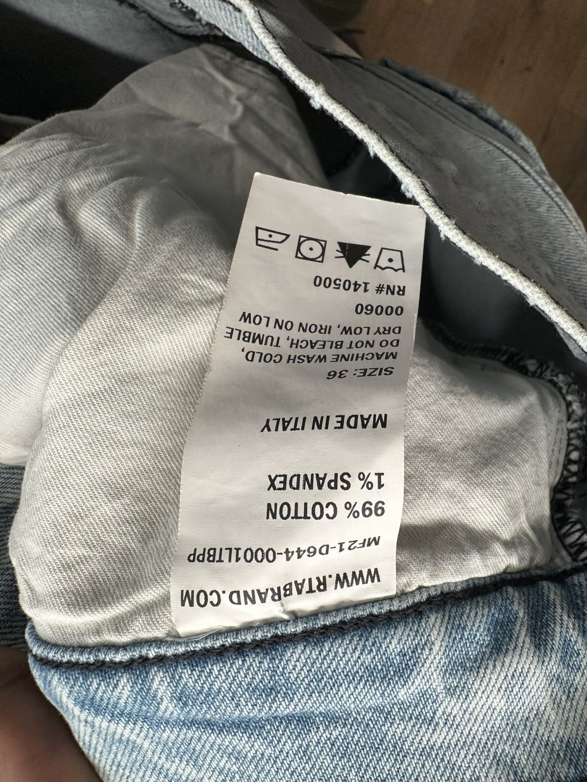 Rta RTA Play Pause Lightwash Blue Denim Jeans Size 36 Size US 36 / EU 52 - 5 Thumbnail