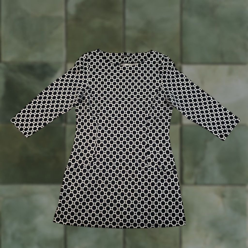 J.McLaughlin J. McLaughlin Dress Womens Black Medium 3/4 Sleeve Pullover Stretch Octagon Size M / US 6-8 / IT 42-44 - 1 Thumbnail