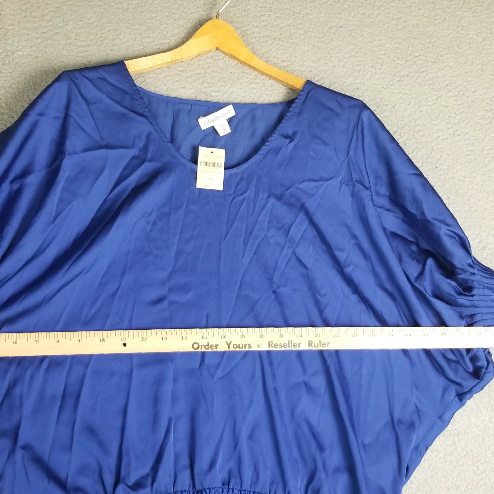 Coldwater Creek Coldwater Creek Top Medium 12 Blue Dolman Sleeve Pullover Blouson NWT 9 Size M / US 6-8 / IT 42-44 - 5 Thumbnail