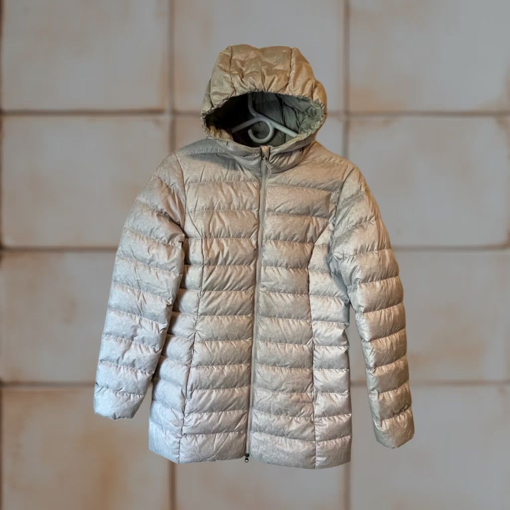 Eddie Bauer Eddie Bauer Womens Coat Hooded Puffer Down Jacket Lightweight Quilted Zip Mid-Length Gray Ski Casual Travel Womens Small S Size S / US 4 / IT 40 - 1 Thumbnail