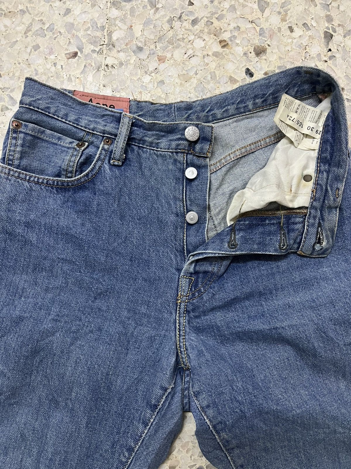 Acne Studios Vintage Acne Studios 1997 Dark Blue Trash, A00024 Size US 29 - 2 Thumbnail