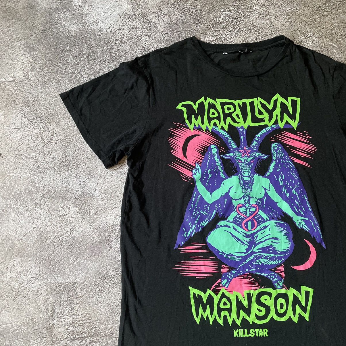 Vintage Vintage Y2K Marilyn Manson Graphic Tee Black Skate Opium XL Size US XL / EU 56 / 4 - 4 Thumbnail