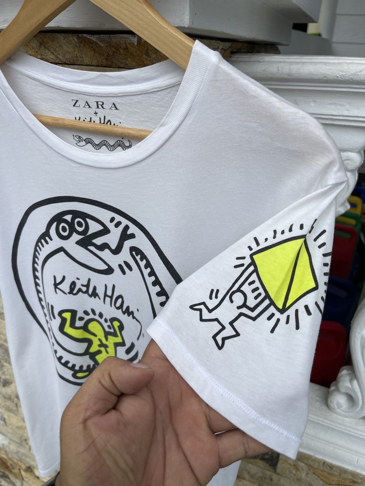 Keith Haring LastDrop🔥Keith Haring x Zara tee Art Streetwear Hype Y2k Tee Size US M / EU 48-50 / 2 - 6 Thumbnail