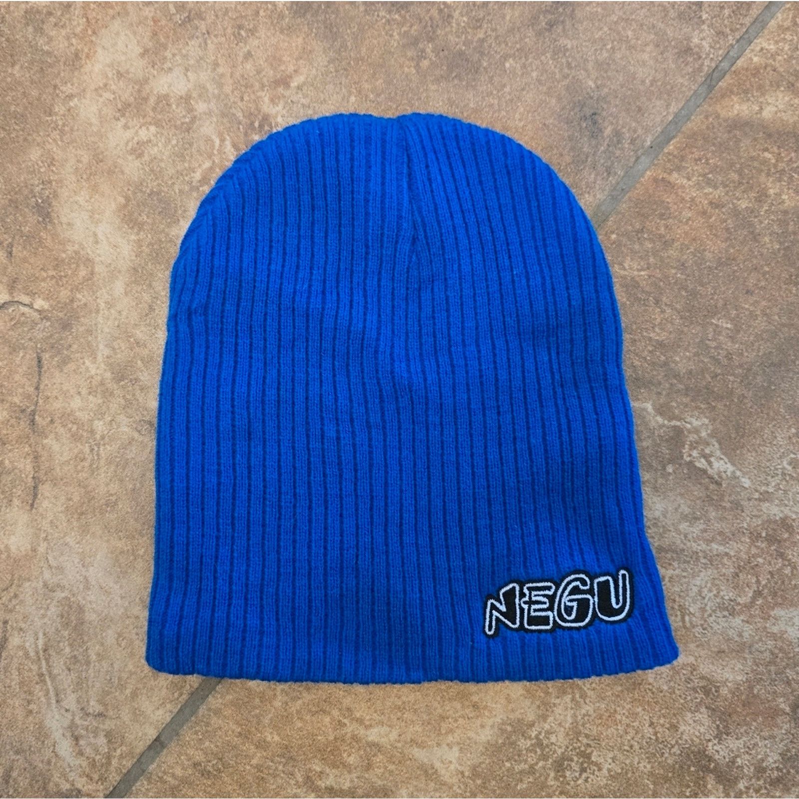 Other Blue Ribbed | NEGU | Beanie Hat Size ONE SIZE - 1 Thumbnail