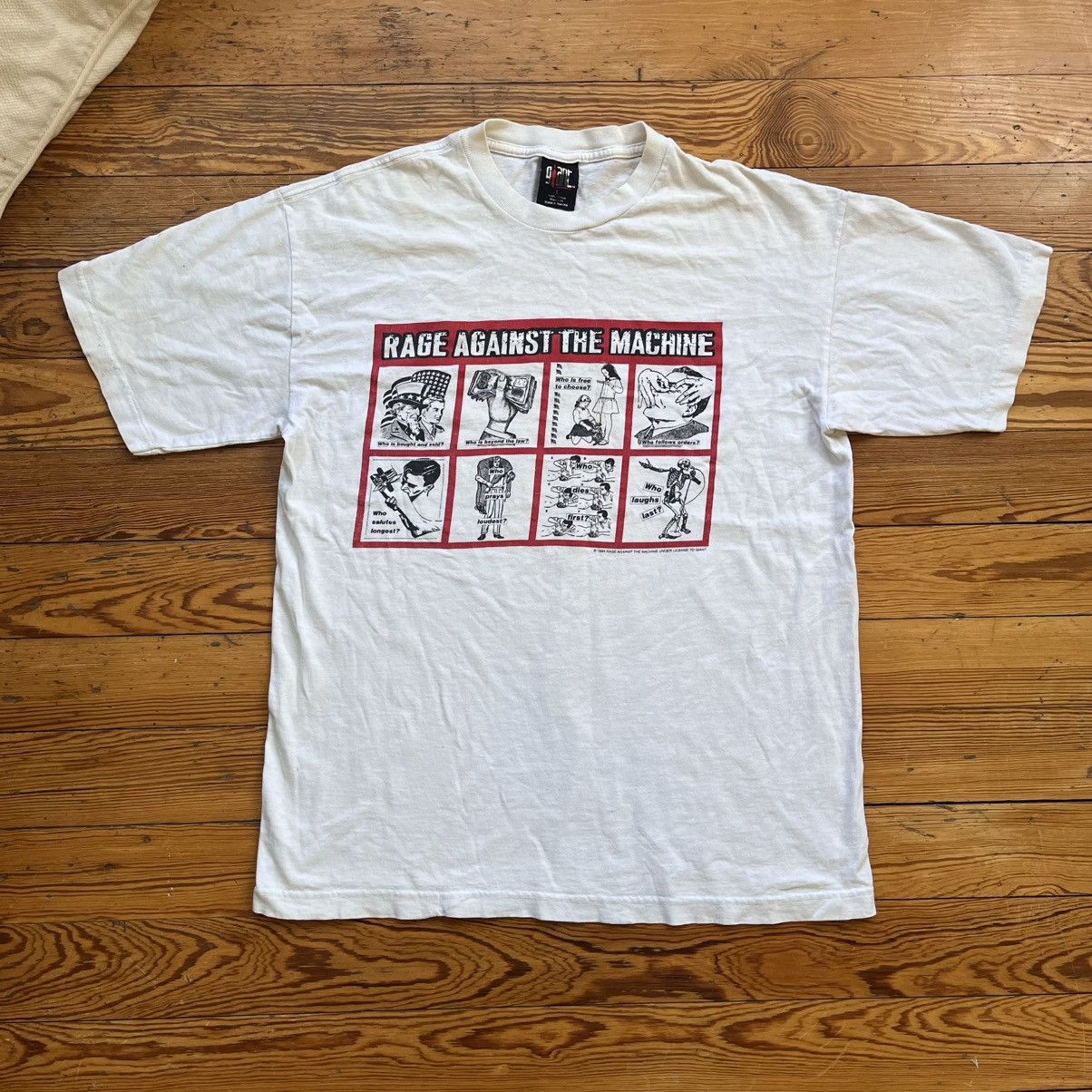 Barbara Kruger Vintage Rage Against The Machine Barbara Evil LA Band Shirt Size US L / EU 52-54 / 3 - 1 Thumbnail