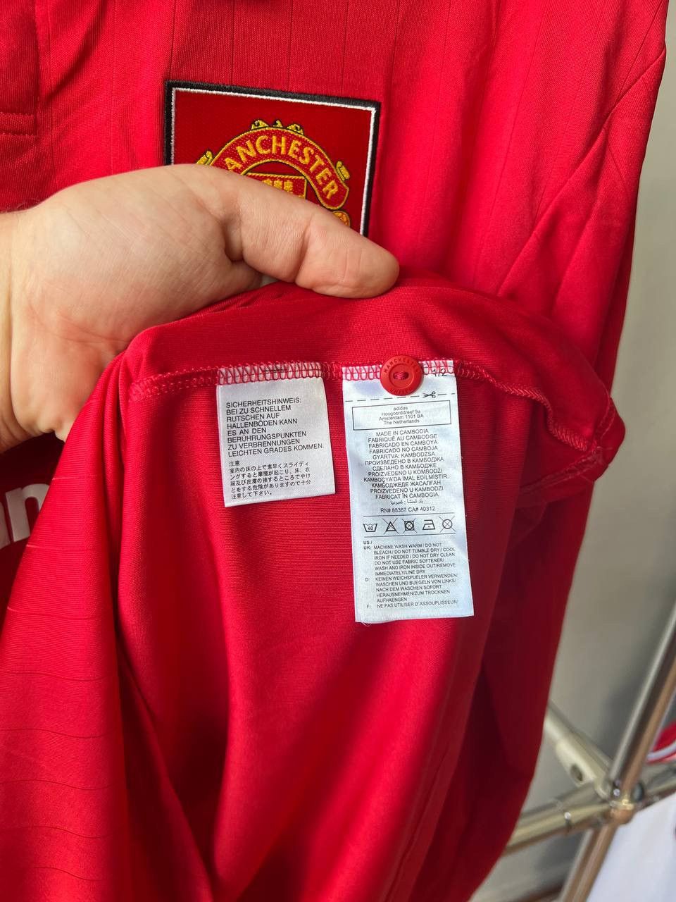 Adidas 2022/23 MANCHESTER UNITED #14 ERIKSEN HOME SOCCER JERSEY L Size US L / EU 52-54 / 3 - 11 Thumbnail