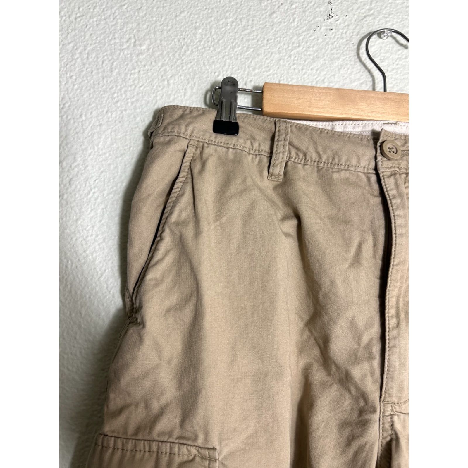 Vans Vans Cargo Shorts Mens 32 Beige Cotton Waist Fasteners Size US 32 / EU 48 - 5 Thumbnail