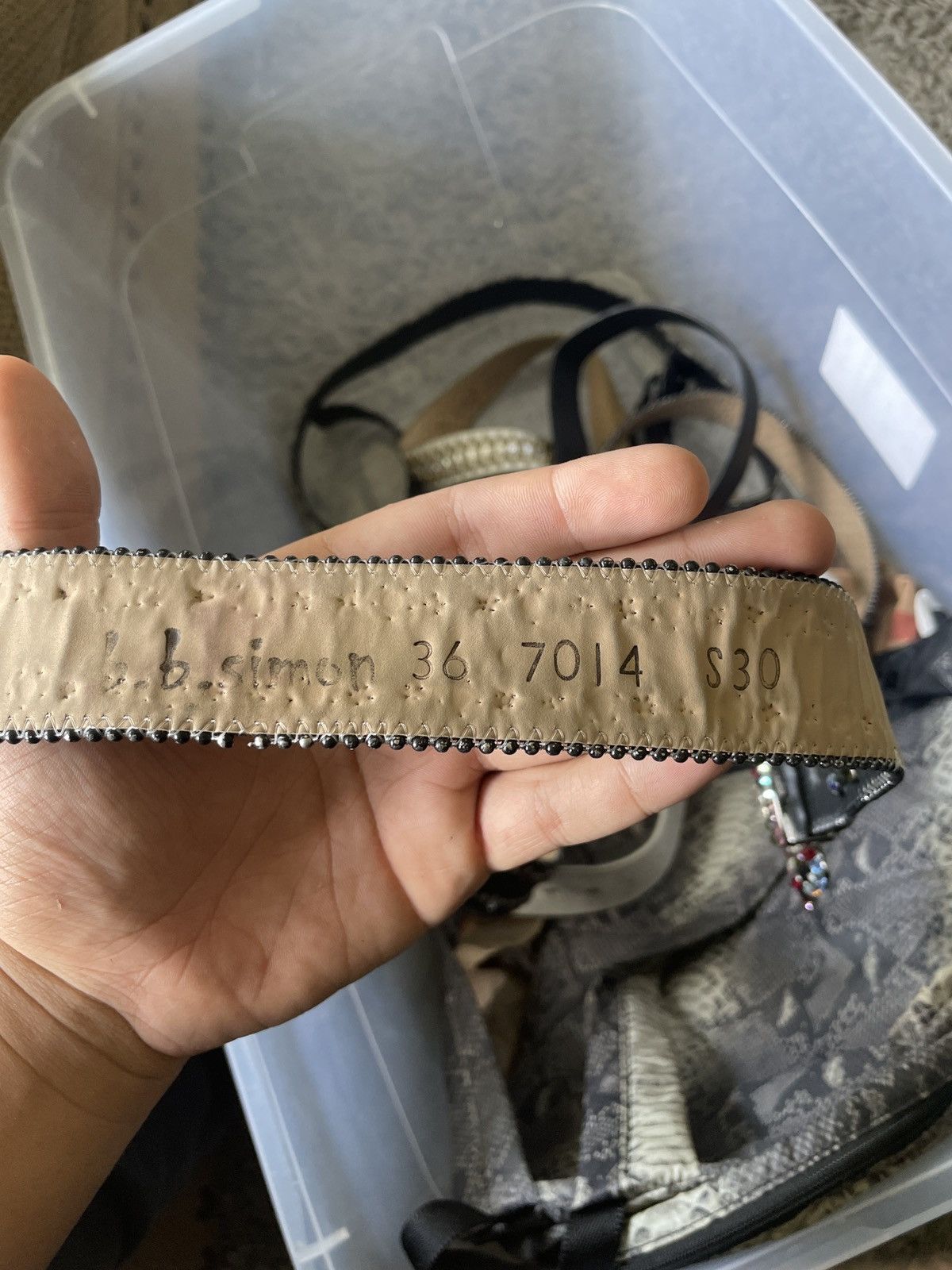 B.B. Simon Bb Simon belt Size 30 - 2 Thumbnail