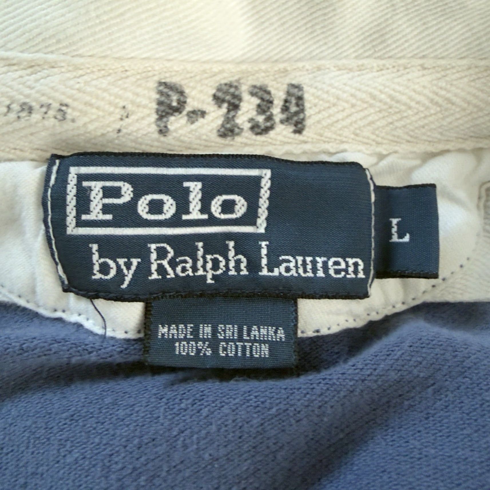 Ralph Lauren Polo Ralph Lauren Polo Rugby Shirt Mens L 100% Cotton Blue Size US L / EU 52-54 / 3 - 4 Thumbnail