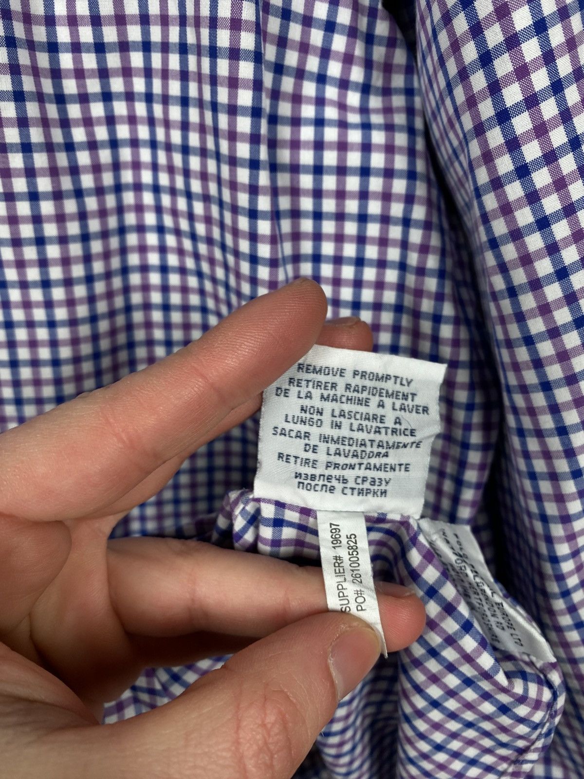 Polo Ralph Lauren 🎠Vintage 90s Shirt Button Up Stanton Custom Fit Flannel Tee🎠 Size US L / EU 52-54 / 3 - 13 Thumbnail