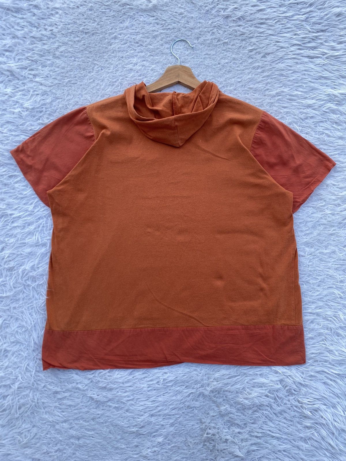 Issey Miyake Vintage 90s Hai Sporting Gear by Issey Miyake Hooded Tshirt Size US M / EU 48-50 / 2 - 13 Thumbnail