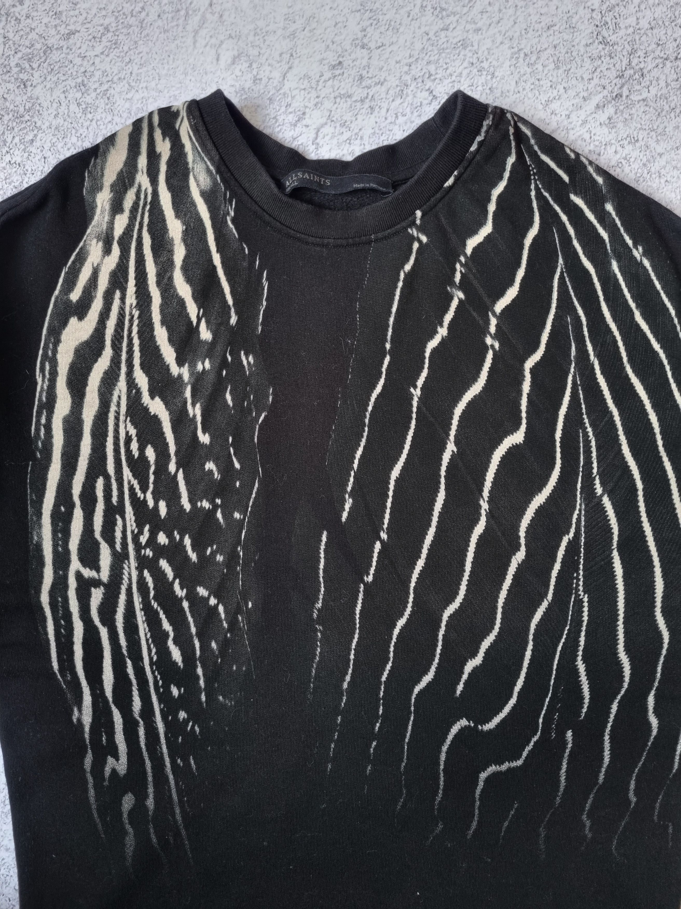 Allsaints AllSaints Piuma Black Sweatshirt, Opium Diesel Style Size S / US 4 / IT 40 - 3 Thumbnail