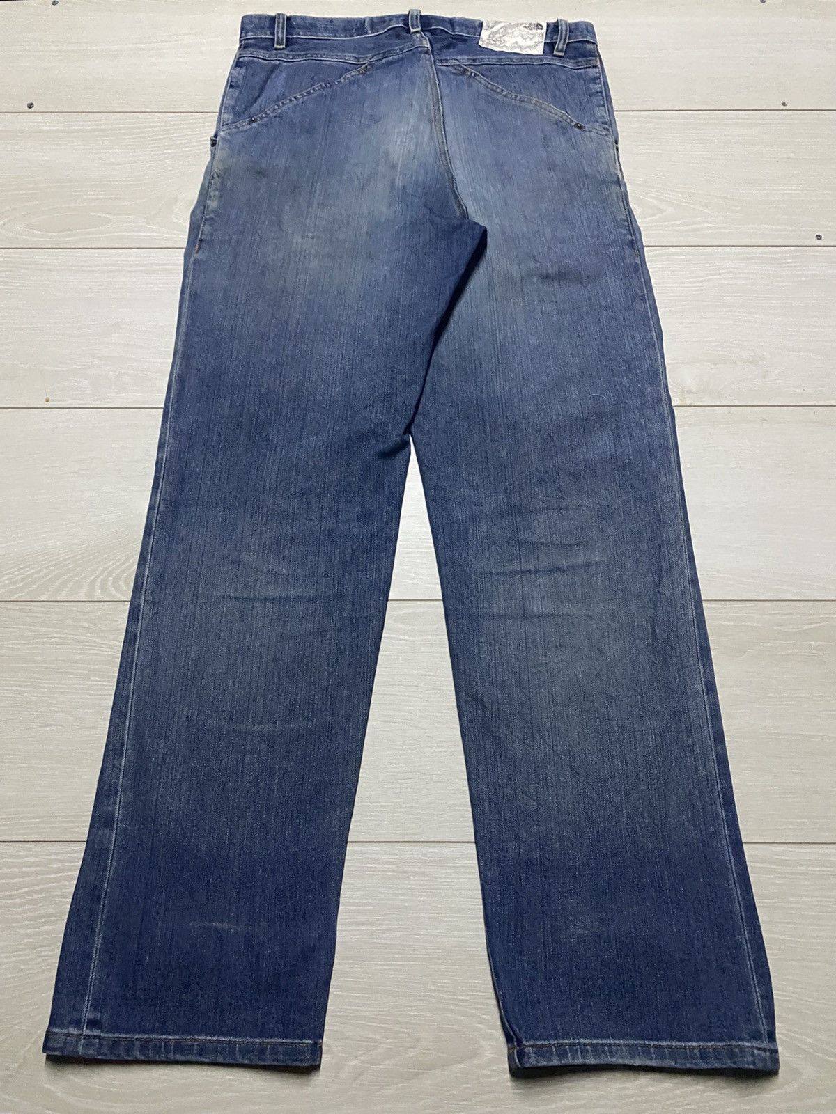 The North Face Vintage The North Face Distressed Slim Fit Jeans Size US 33 - 2 Thumbnail
