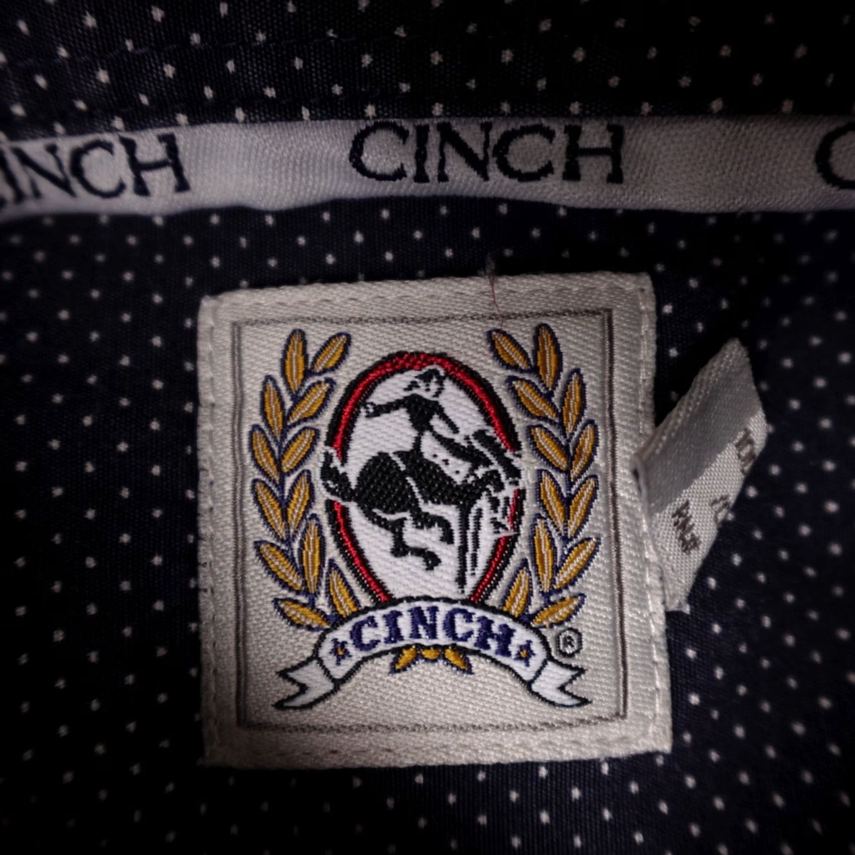 Vintage Cinch Shirt Mens S Gray Geometric Long Sleeve Button Up Western Cowboy Size US S / EU 44-46 / 1 - 2 Thumbnail