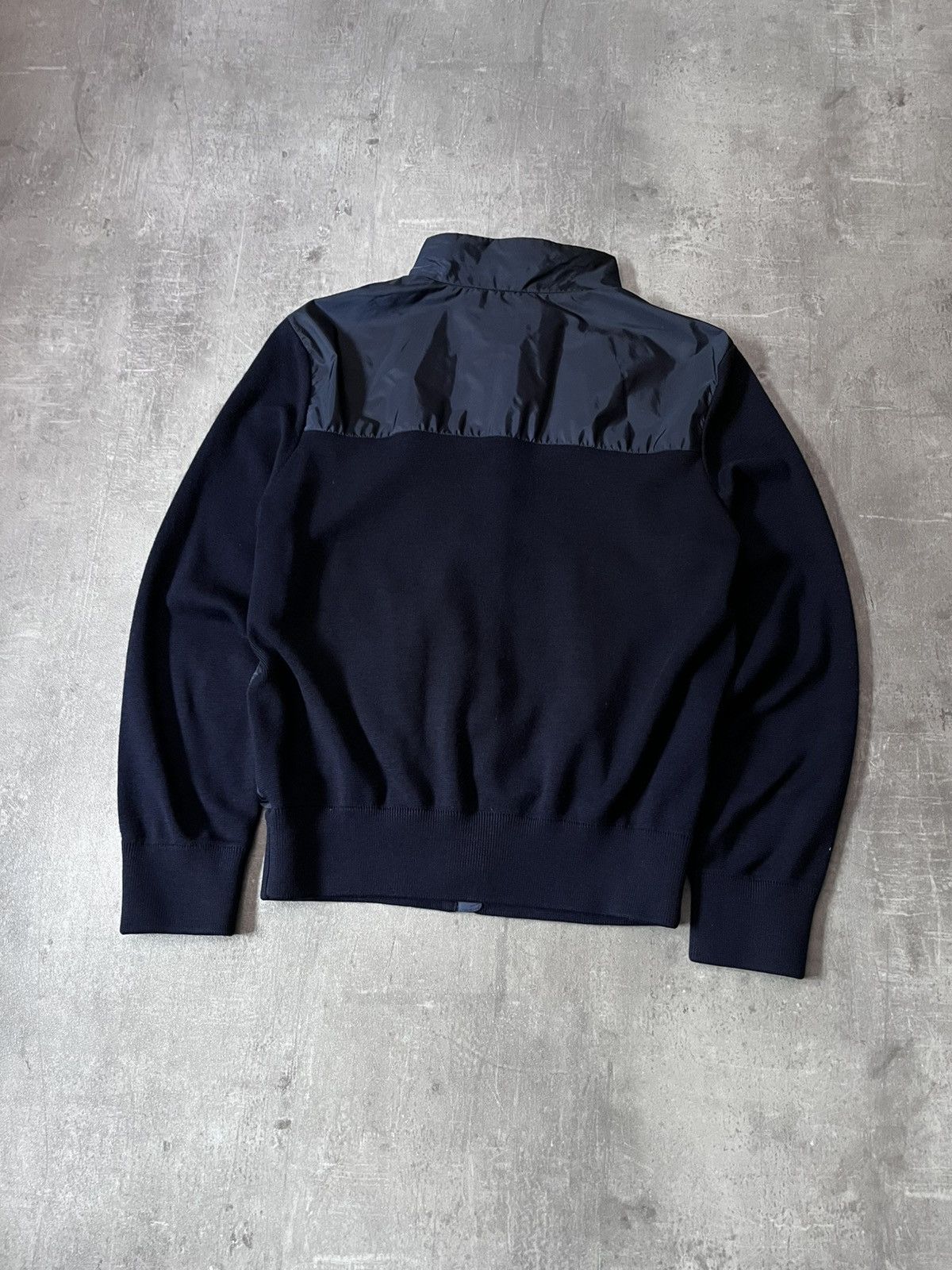 Prada Prada wool nylon navy sweater zip vintage Size US M / EU 48-50 / 2 - 6 Thumbnail