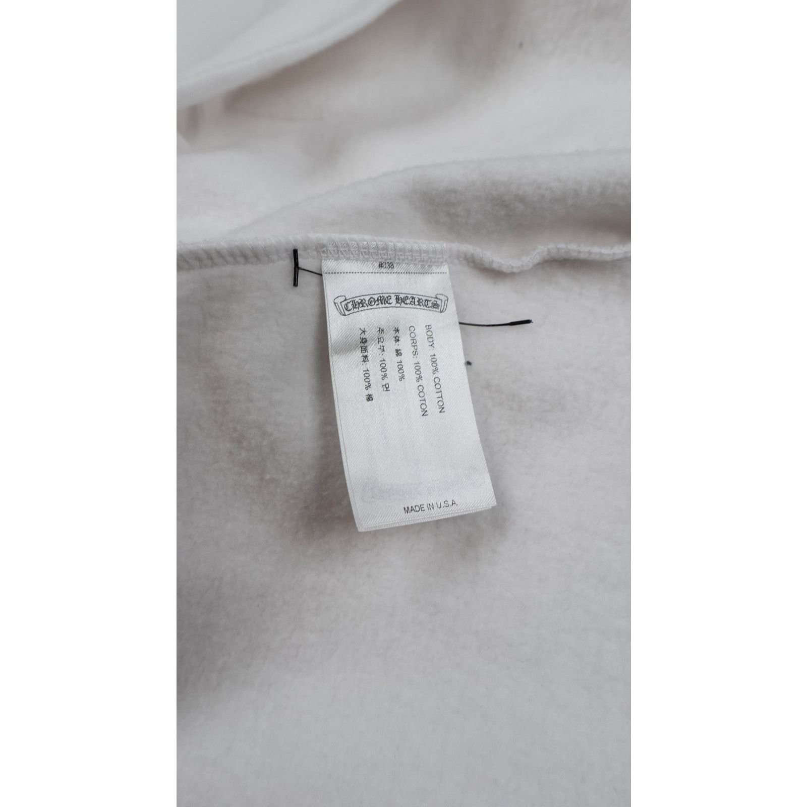 Chrome Hearts Floral Horseshoe Hoodie 'White' Size US L / EU 52-54 / 3 - 4 Thumbnail