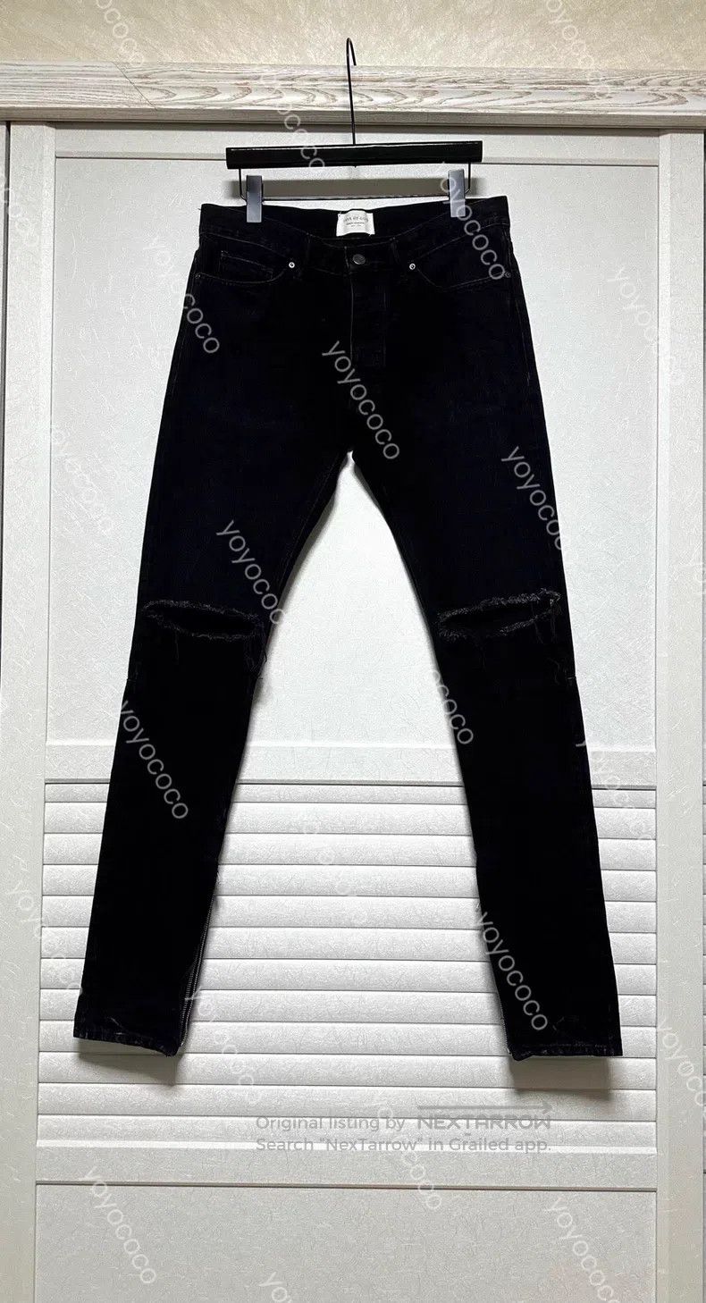Fear of God Fear of God Season 4 Black knife cut jeans Size US 30 / EU 46 - 1 Thumbnail