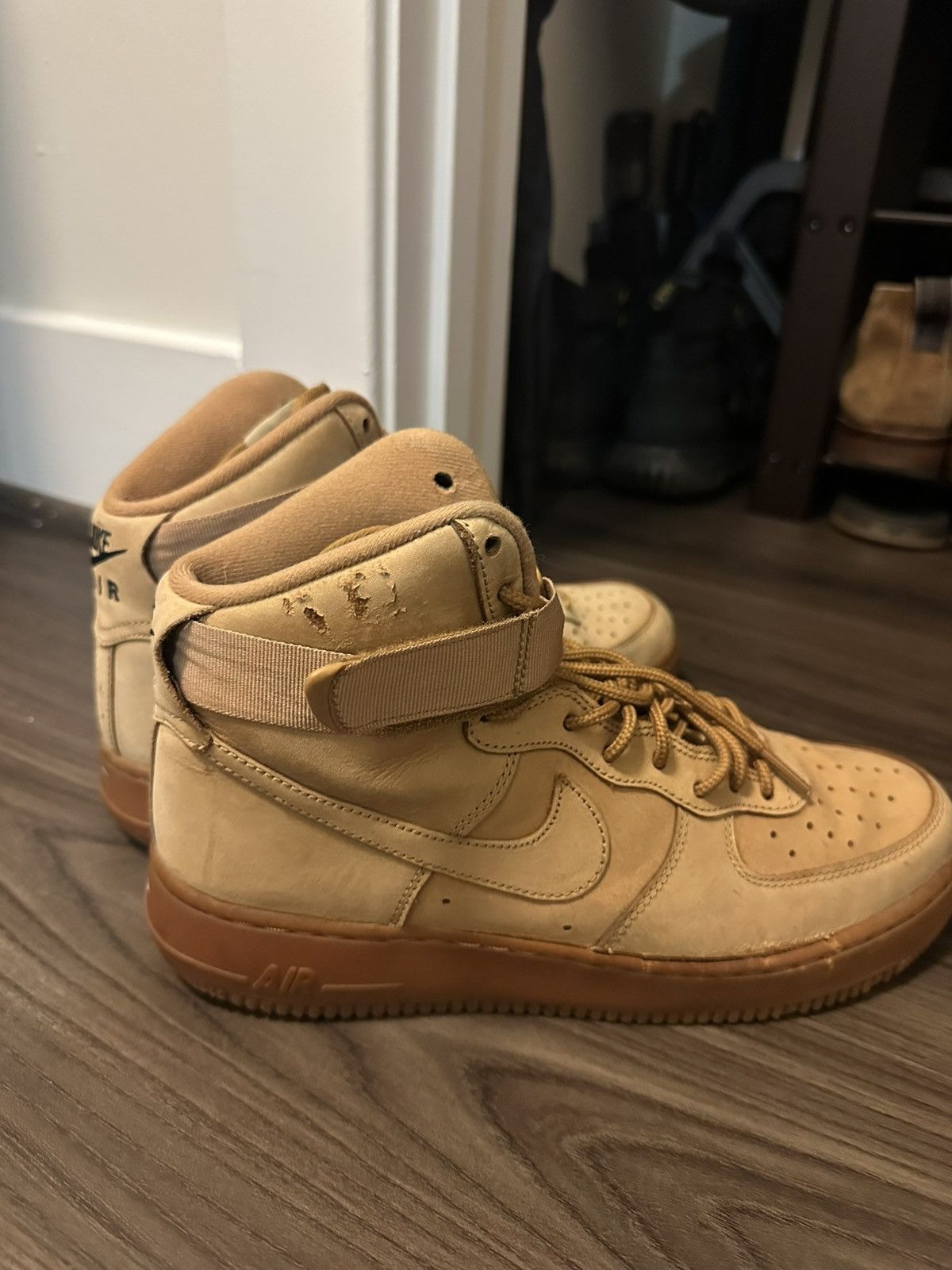 Nike Nike Air Force 1 High '07 LV8 WB Flax 2016 Size US 9 / EU 42 - 8 Thumbnail