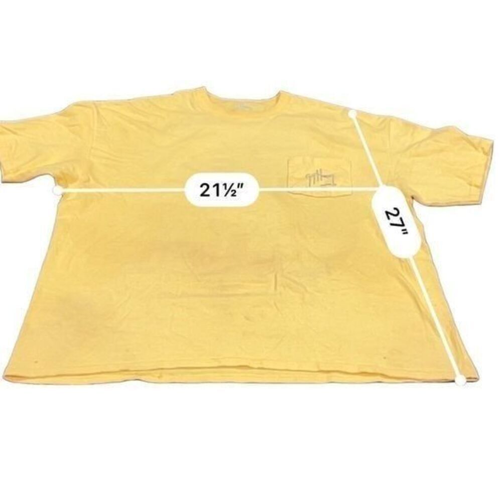 Guy Harvey Vintage Guy Harvey Marlin Boat blue-Print Yellow Tee Size US XL / EU 56 / 4 - 5 Thumbnail