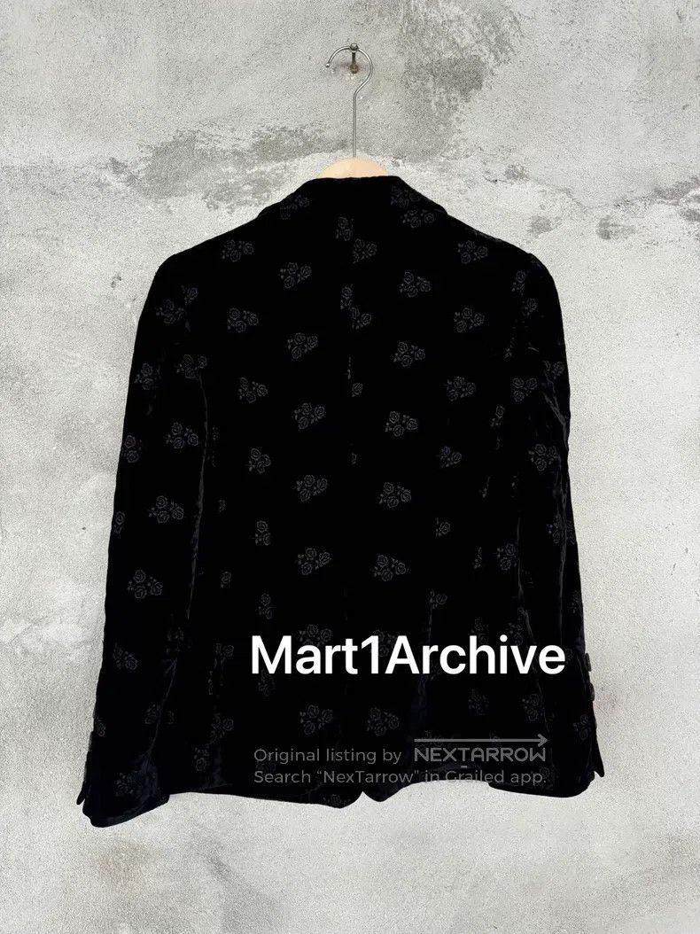 Junya Watanabe Junya Watanabe Black Velvet Flower Blazer Size US S / EU 44-46 / 1 - 2 Thumbnail