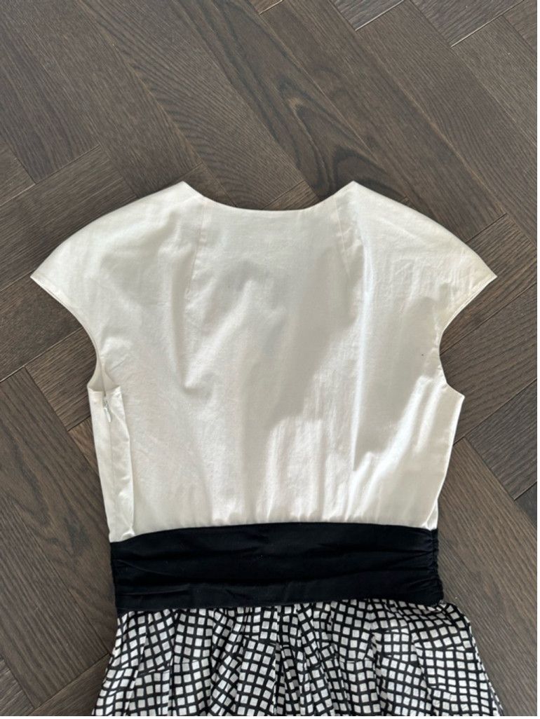 PAULE KA Women's Paule Ka Dress Size 36 White & Black Size L / US 10 / IT 46 - 4 Thumbnail