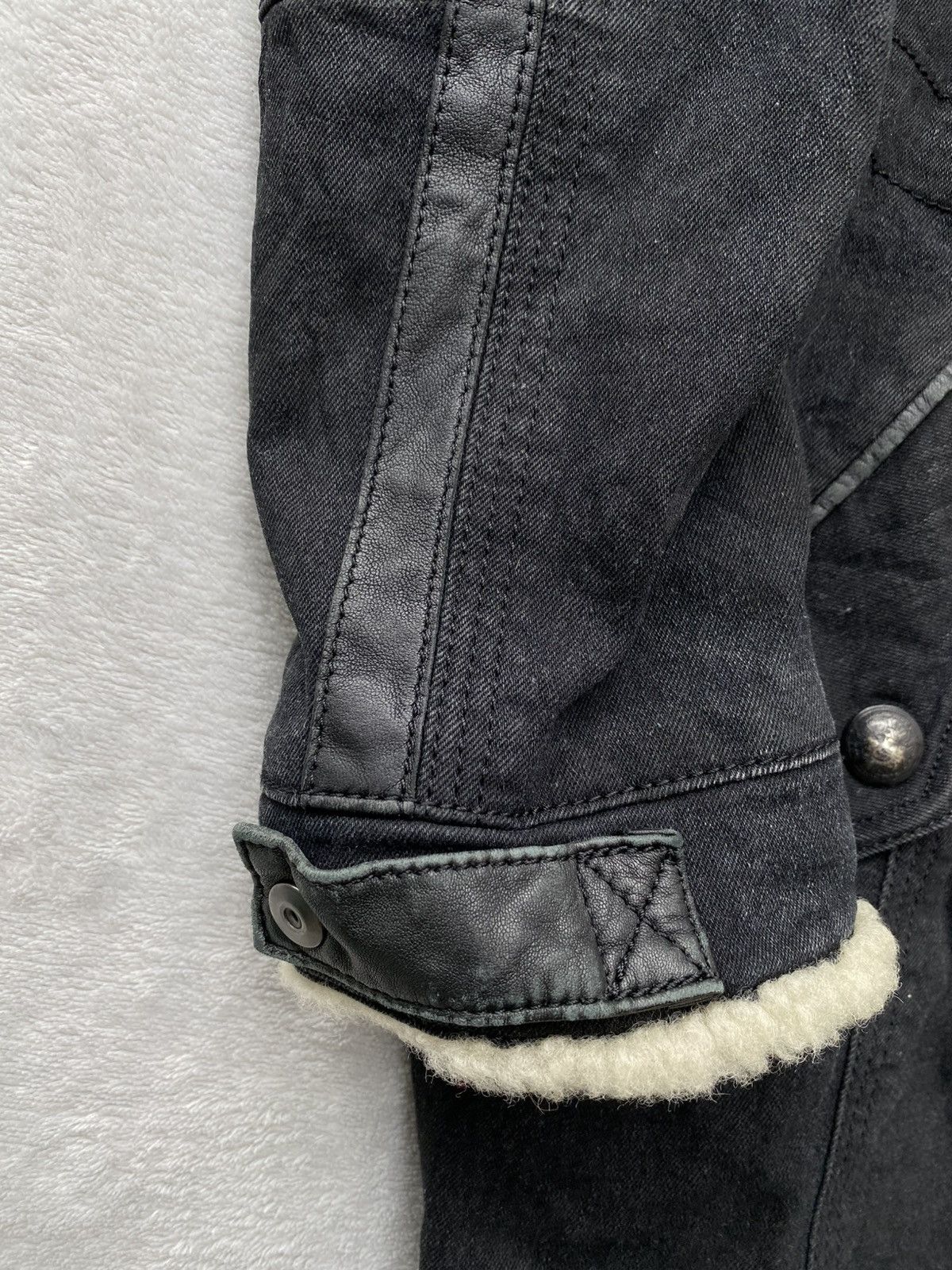 5351 POUR LES HOMMES 2000s 5351 Pour Les Hommes Leather Trimmed Washed Parka Size US S / EU 44-46 / 1 - 7 Thumbnail