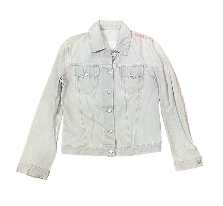 Helmut Lang Vintage helmut lang washed white denim jacket | Grailed