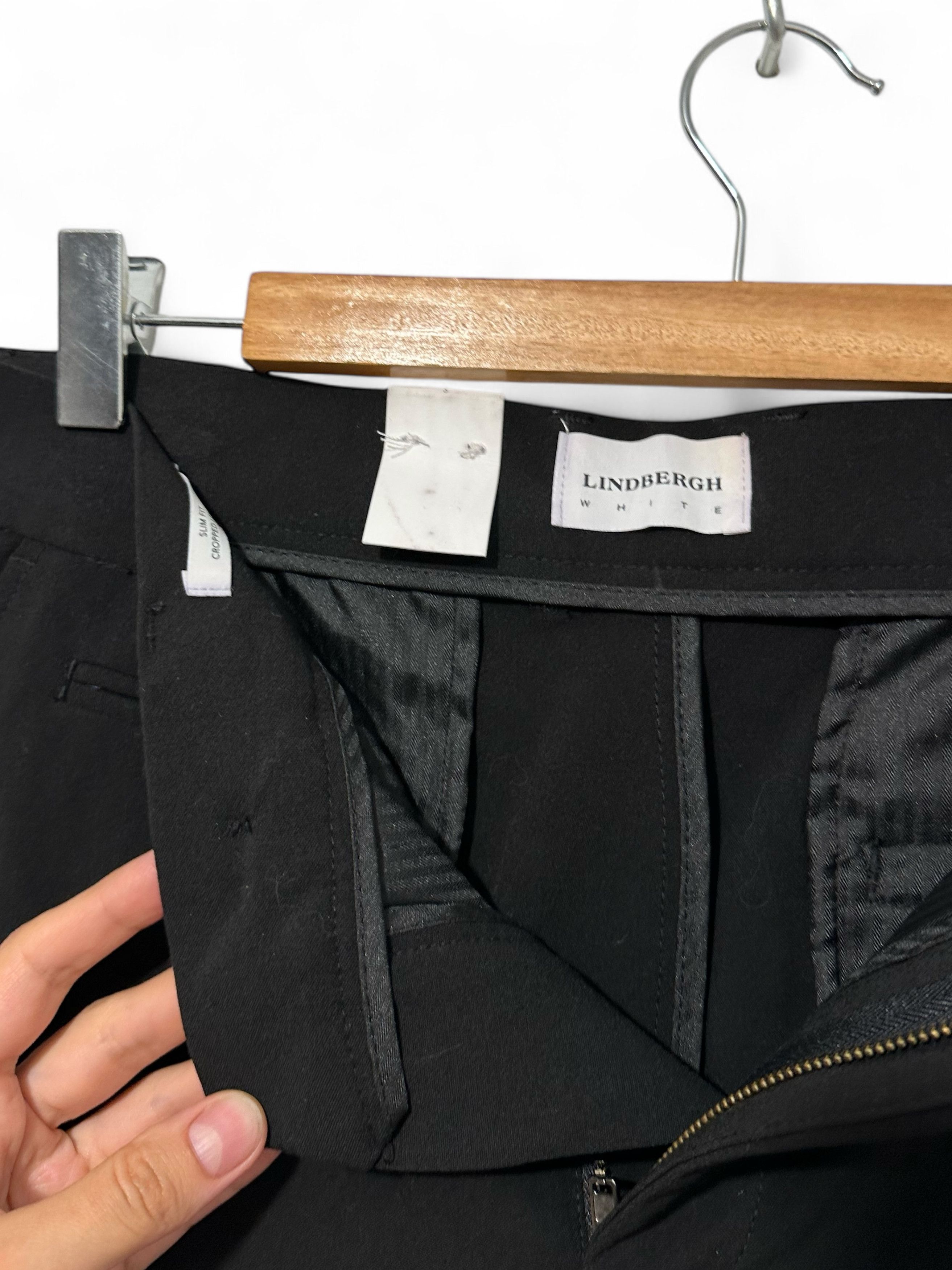 Lindbergh Lindbergh Black Casual Slim Fit Pants (S) Size US 30 / EU 46 - 5 Thumbnail
