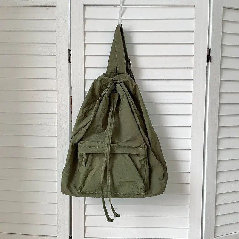 Japanese Brand Streetwear Nylon Lightweight Drawstring Backpack Size ONE SIZE - 1 Thumbnail