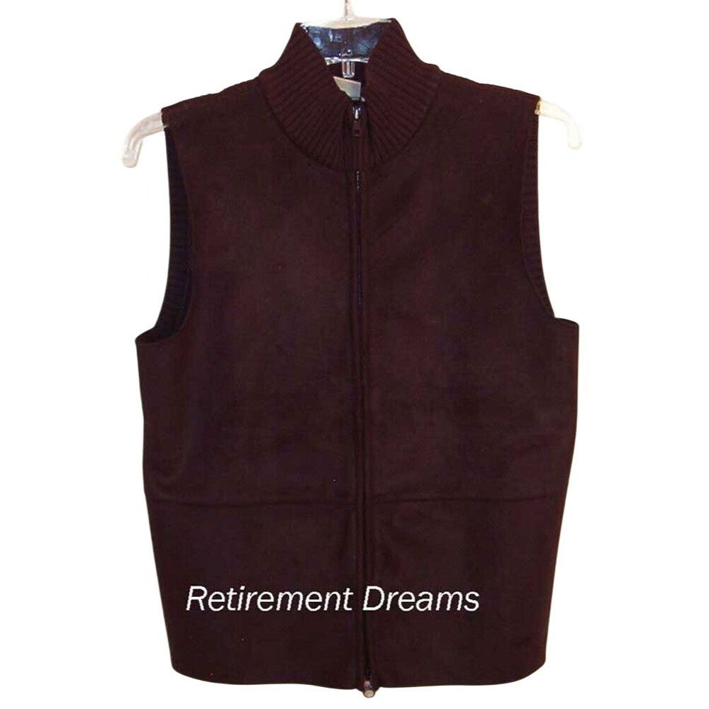 J. Jill J. Jill Size XS Womens Vest Brown Ribbed Knit Sleeveless Swe Size XS / US 0-2 / IT 36-38 - 1 Thumbnail
