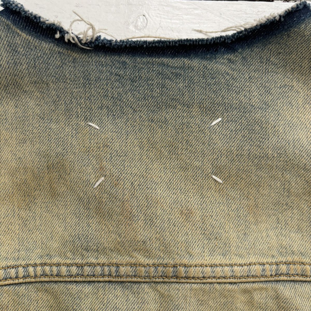 Maison Margiela Maison Margiela raw cut collar denim jacket Size US M / EU 48-50 / 2 - 6 Thumbnail
