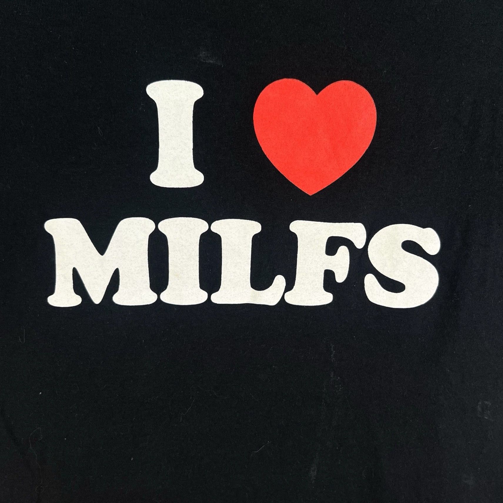 Vintage DANNY DUNCAN Shirt Adult L Black I Love MILF’s Graphic Short Sleeve T-Shirt Mens Size US L / EU 52-54 / 3 - 2 Thumbnail