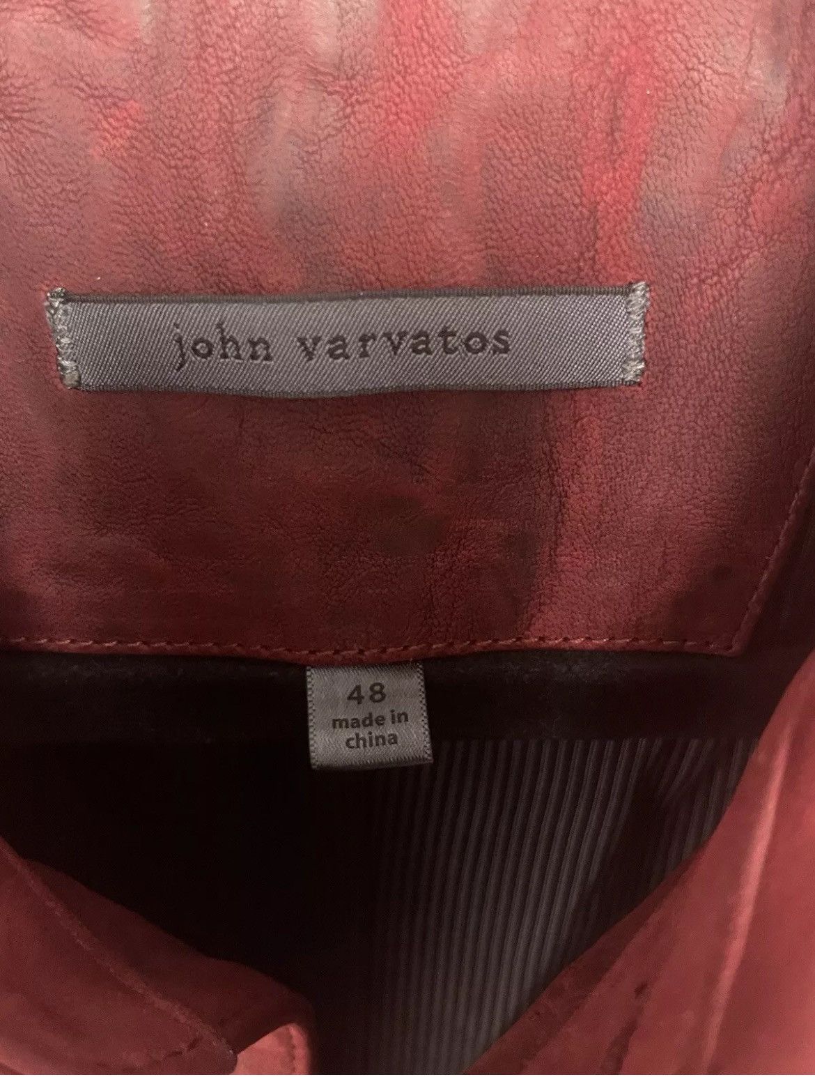 John Varvatos Ultimate burnished leather jacket. Size eu 48 US 38 Size US M / EU 48-50 / 2 - 5 Thumbnail