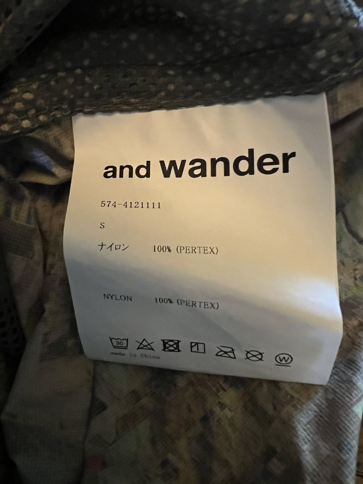 And Wander and wander Printed Pertex Wind Shirt Size US S / EU 44-46 / 1 - 7 Thumbnail