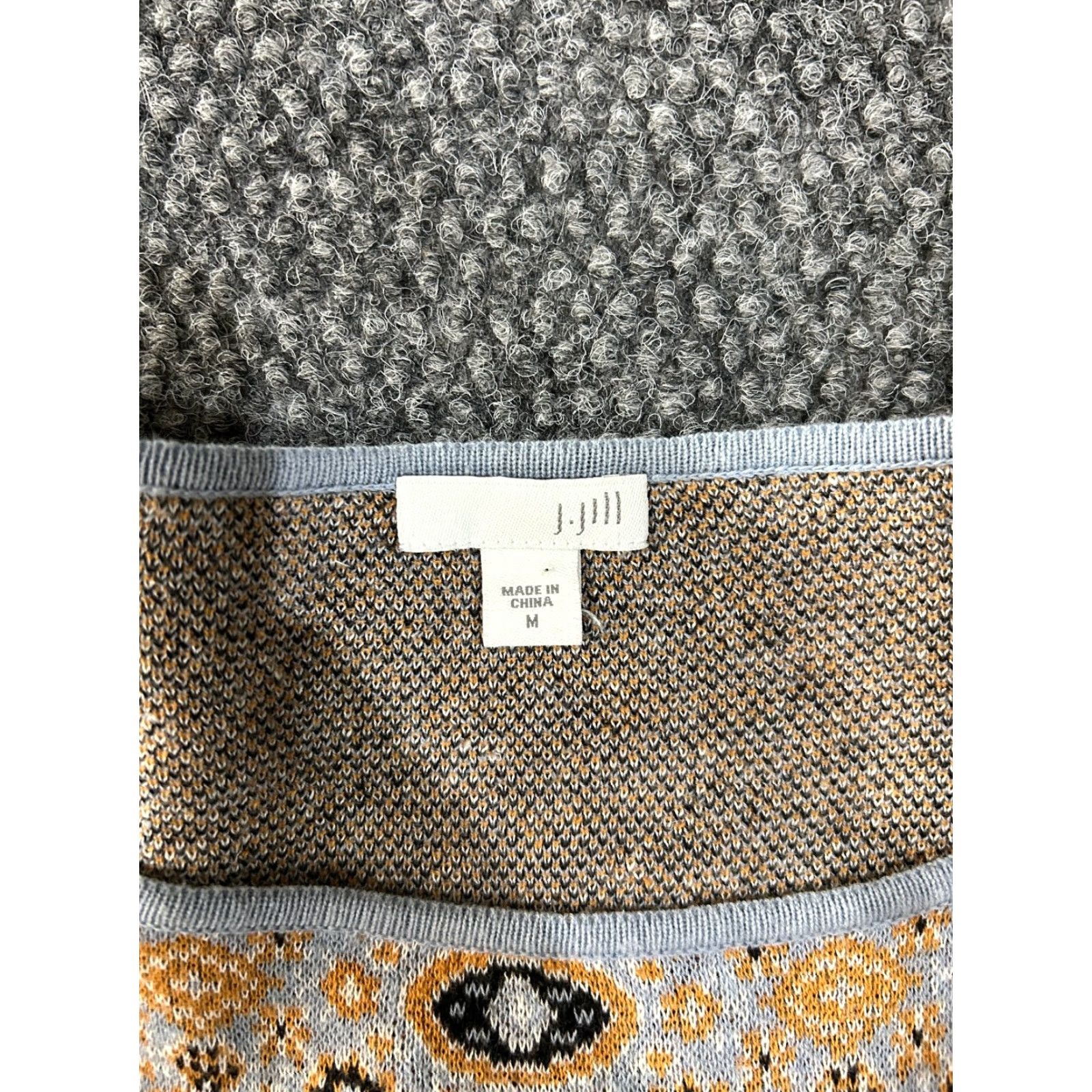 J. Jill J. Jill Sweater Womens Medium Multicolor Knit Cable-Knit Round Neck Long Sleeve Raglan Size M / US 6-8 / IT 42-44 - 4 Thumbnail