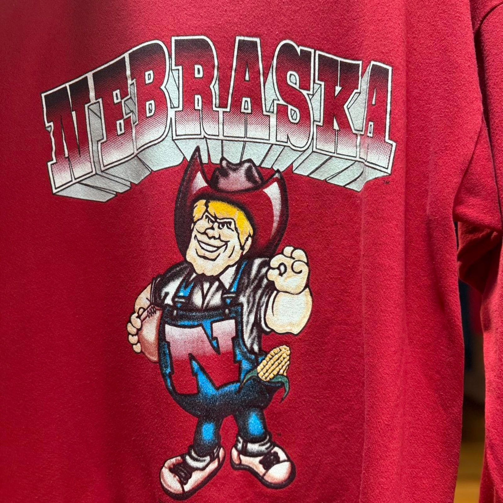 Vintage Vintage 90s Nebraska Huskers Herbie Crewneck Size US XL / EU 56 / 4 - 3 Thumbnail