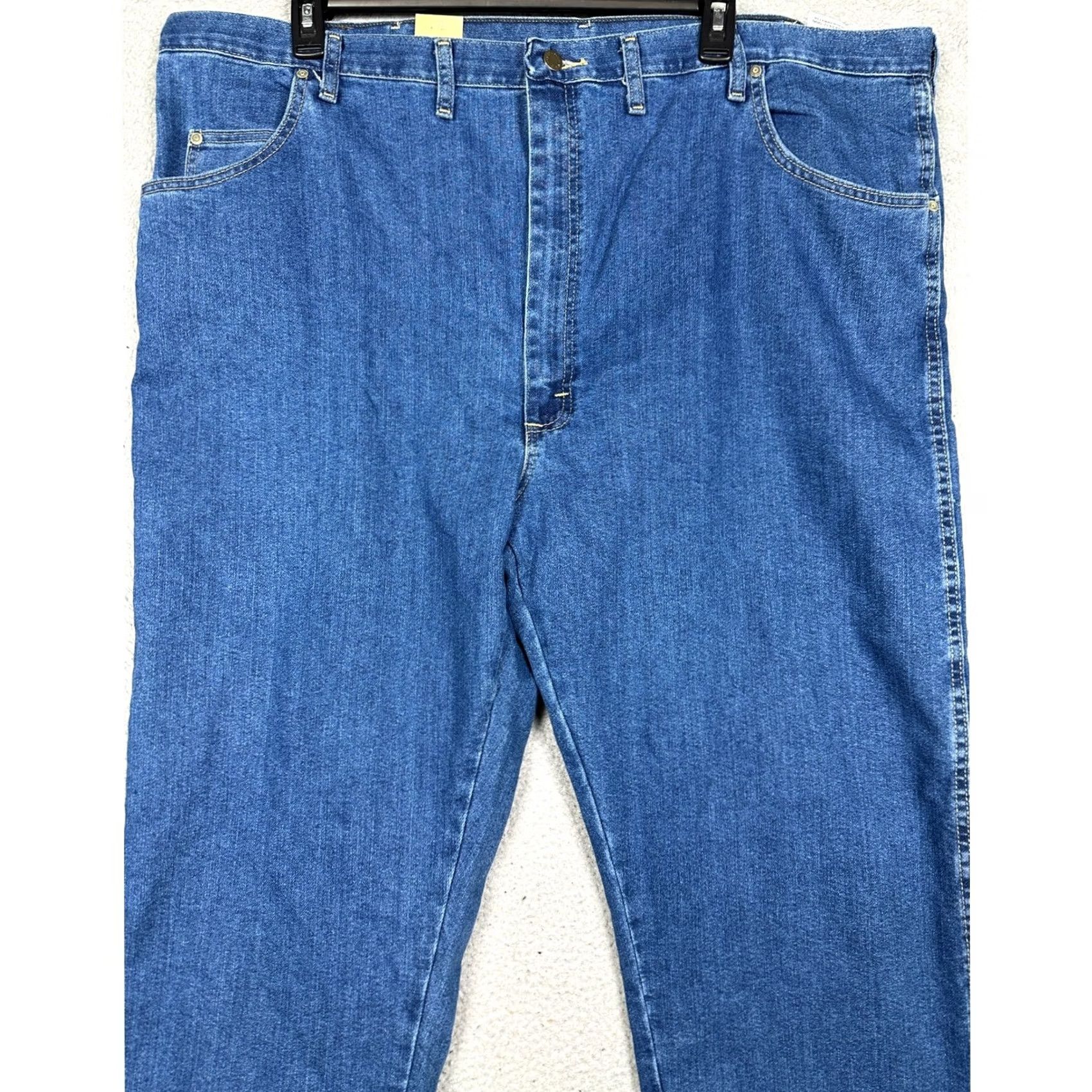 Wrangler VINTAGE- no, actually not vintage. Wrangler Jeans Mens 50x32 Blue Relaxed Fit Straight 5-Pocket Denim Casual Mens Size US 34 / EU 50 - 4 Thumbnail