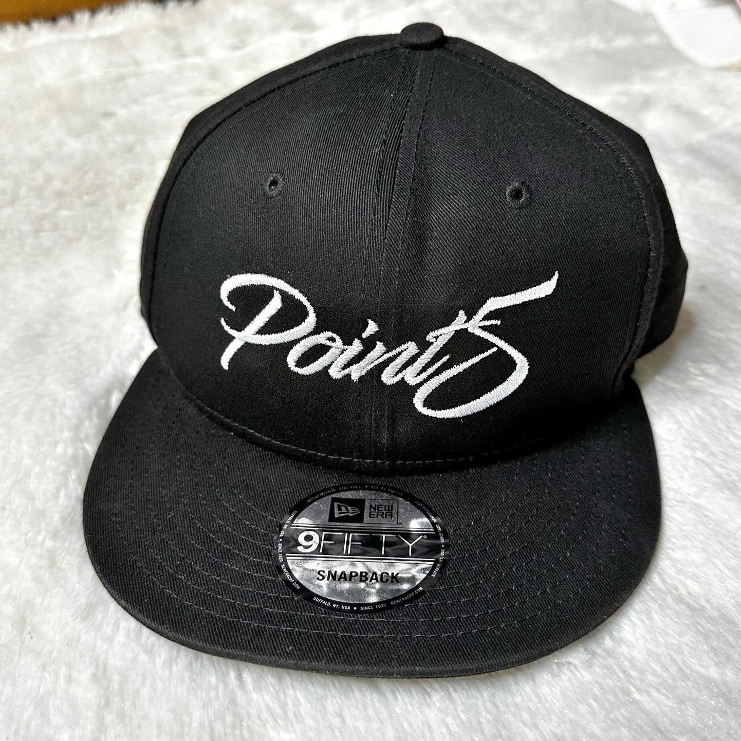 New Era New Era 9FIFTY Point 5 Snapback Hat Black Unisex OS Cap Size ONE SIZE - 2 Thumbnail