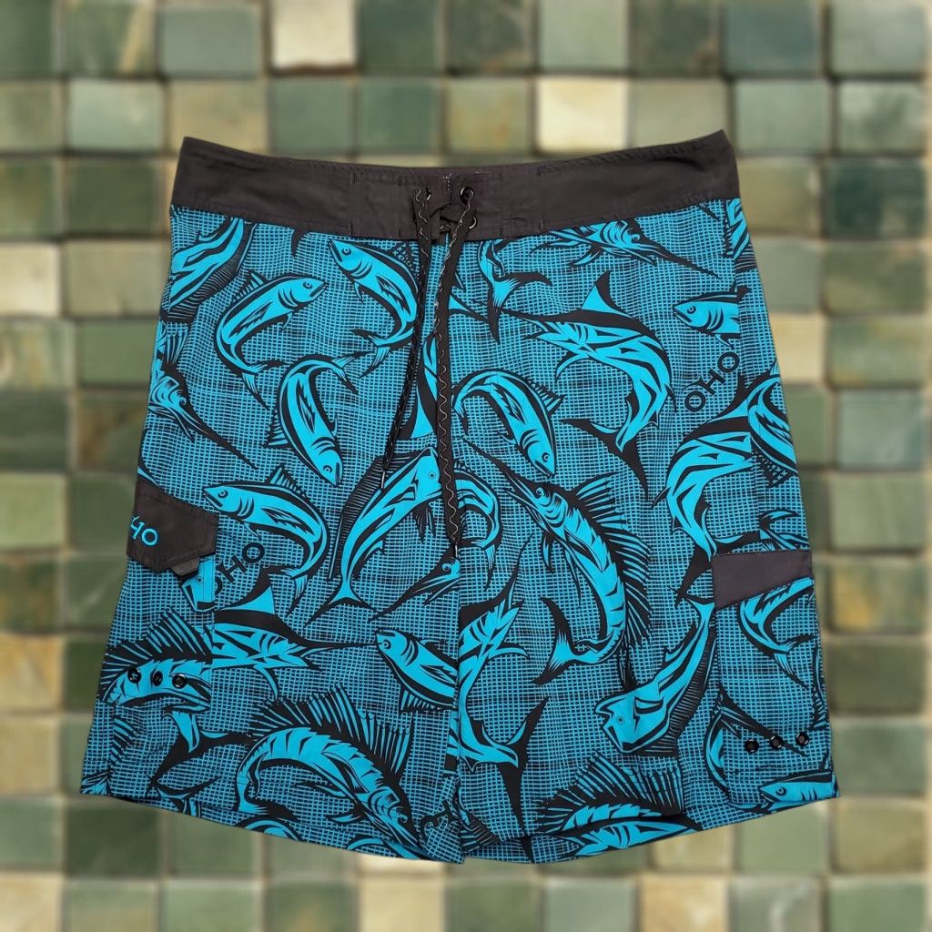 Vintage VINTAGE Old Harbor Board Shorts Mens 30 Blue Hybrid Fishing Fisherman Unlined Swim Size US 30 / EU 46 - 1 Thumbnail