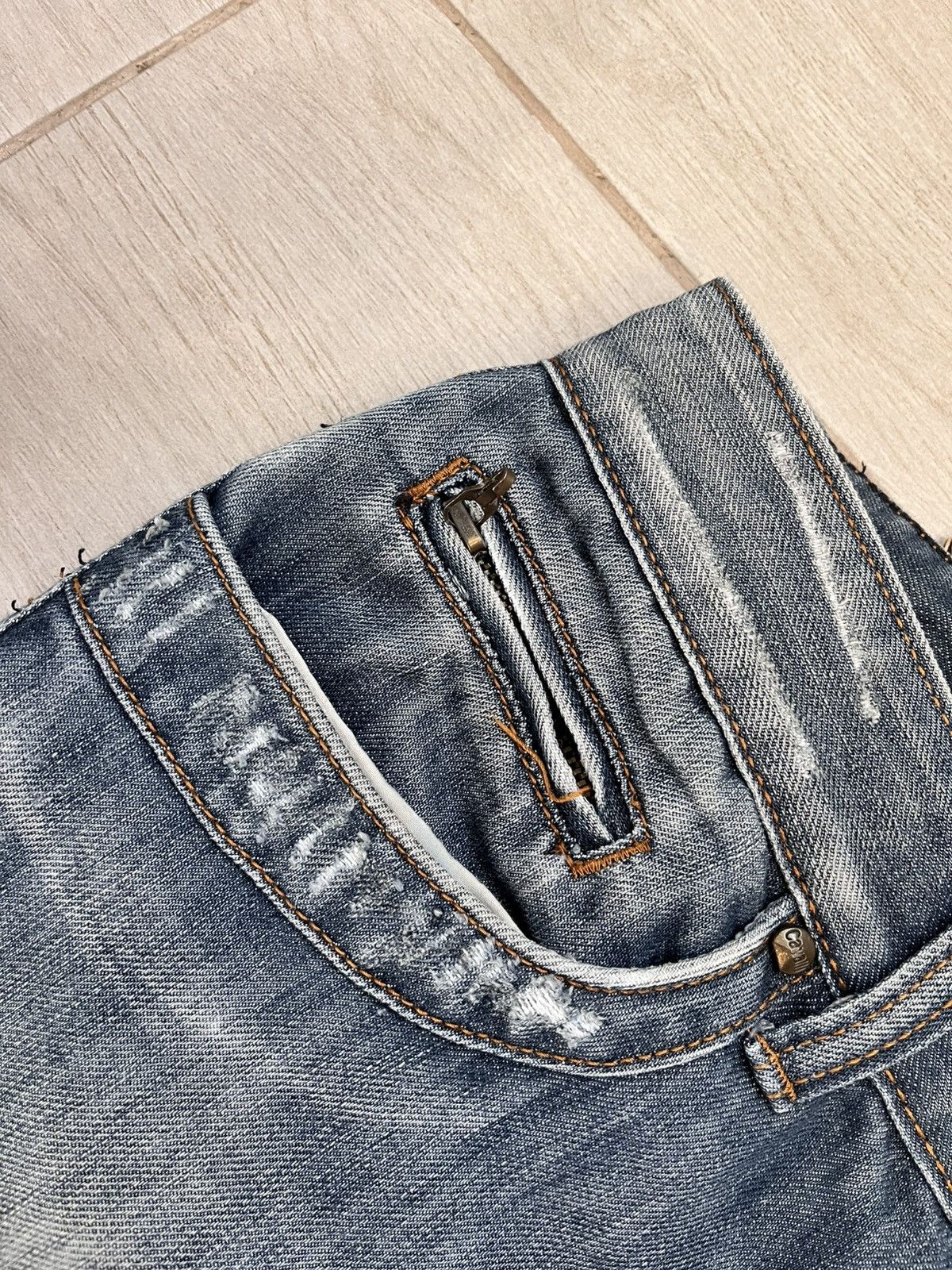 Just Cavalli × Vintage Vintage 00s Just Cavalli jeans faded distressed denim Y2K Size US 34 / EU 50 - 7 Thumbnail