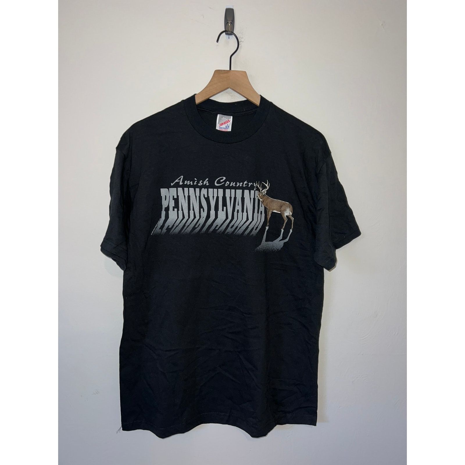Jerzees 90s Amish Country Pennsylvania Deer Buck Animal Shirt VTG L Size US L / EU 52-54 / 3 - 1 Thumbnail