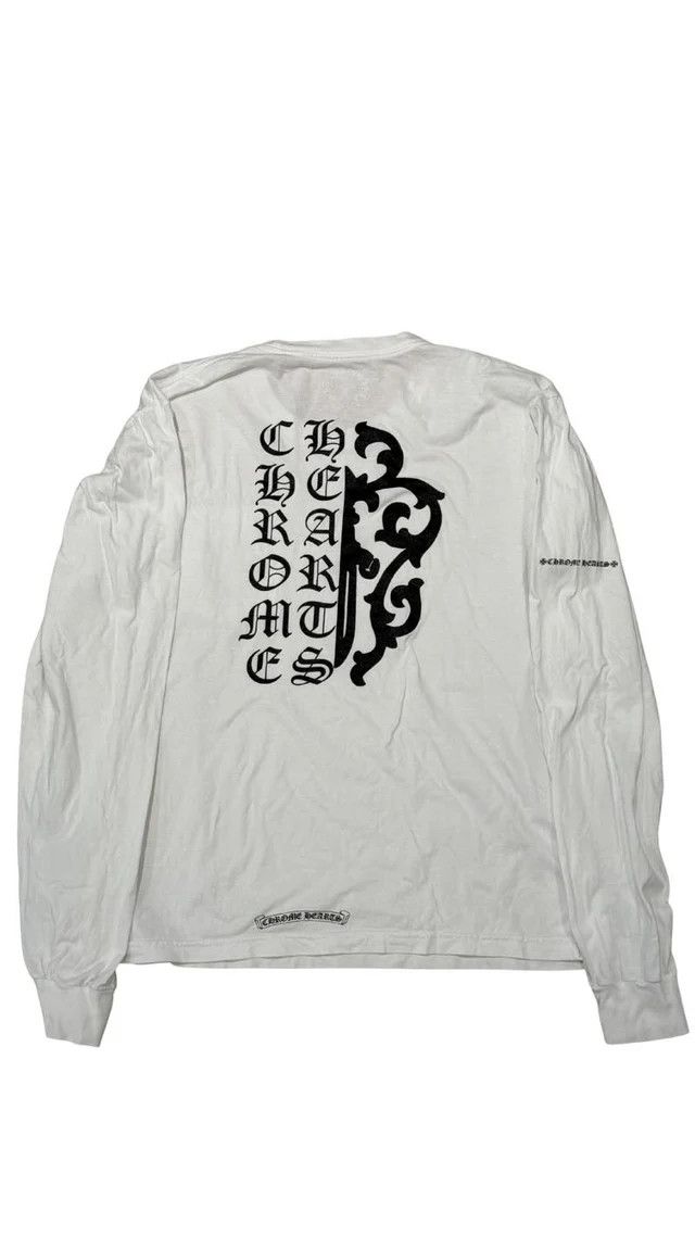 Chrome Hearts Chrome Hearts Dagger Letters L/S T-Shirt White Size US L / EU 52-54 / 3 - 2 Thumbnail