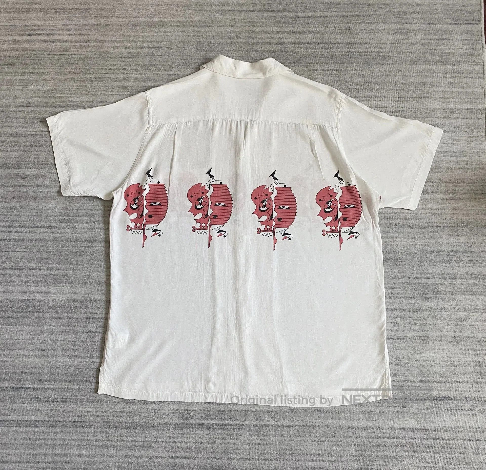 Wacko Maria WackoMaria Skull Tattoo Short Sleeve Shirt. Size US M / EU 48-50 / 2 - 3 Thumbnail