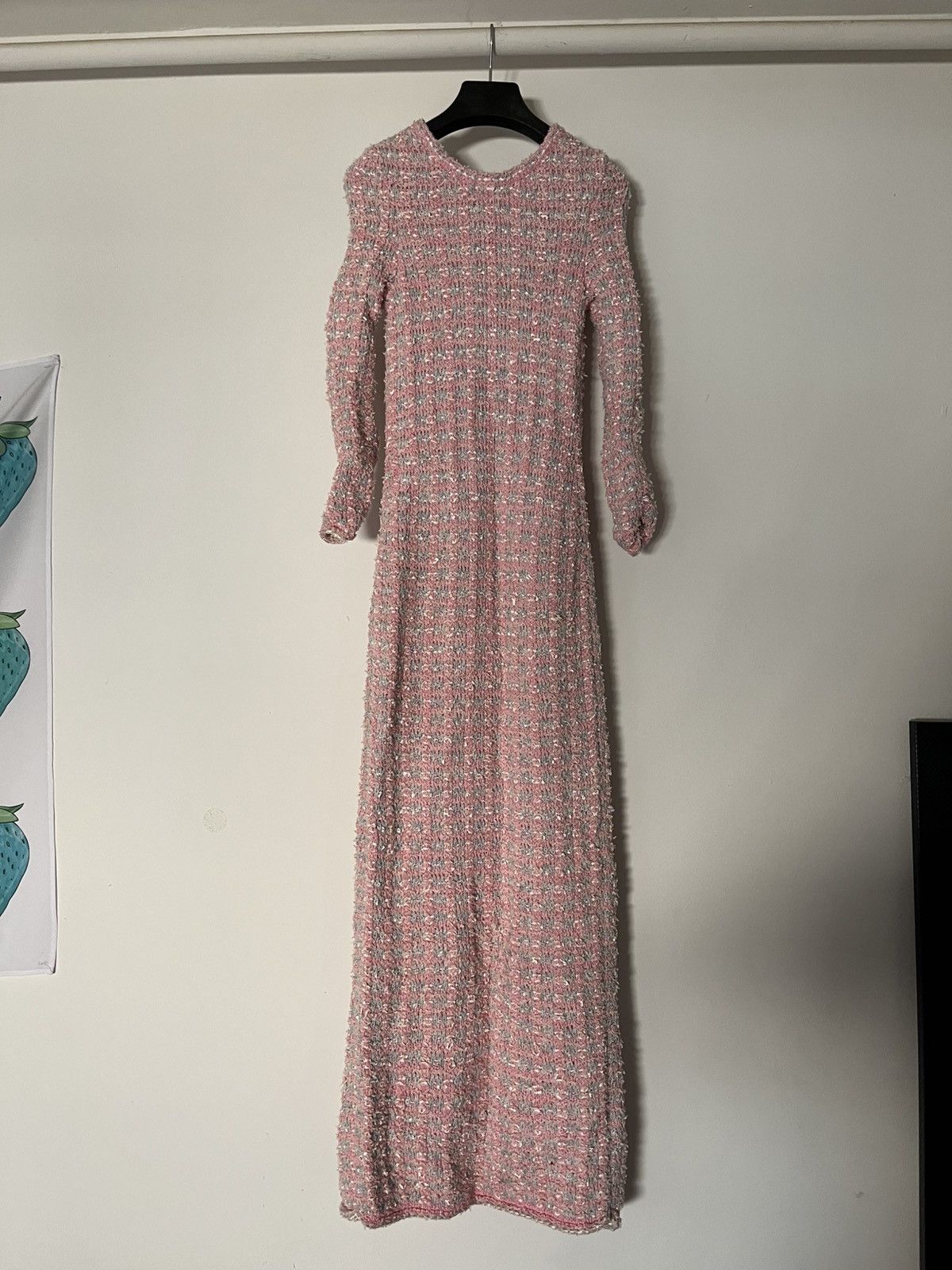 Balenciaga Fall 22 Lost Tape Tweed Maxi Dress Size XS / US 0-2 / IT 36-38 - 2 Thumbnail