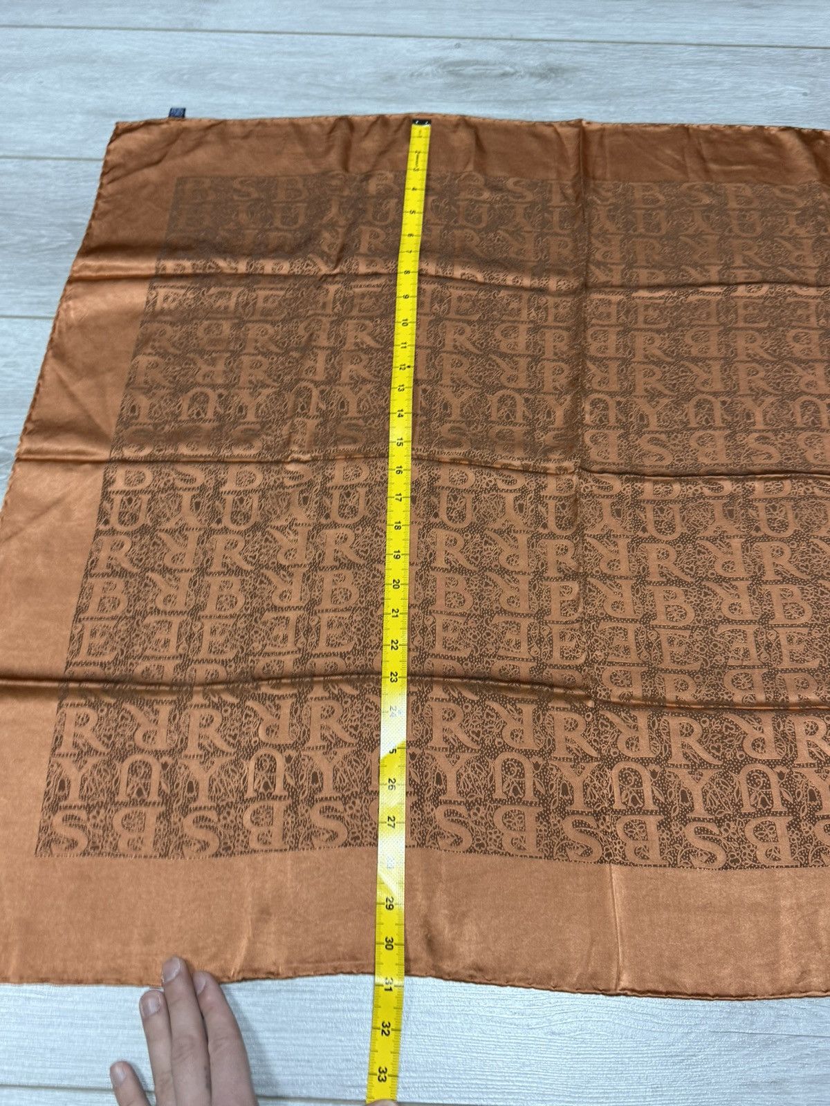 Burberry Burberry monogram letters vintage silk scarf authentic Size ONE SIZE - 10 Thumbnail