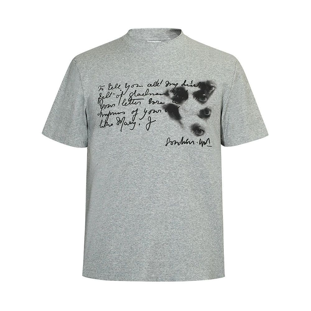 Vintage Men's casual loose eye letter print T-shirt Size US M / EU 48-50 / 2 - 1 Thumbnail