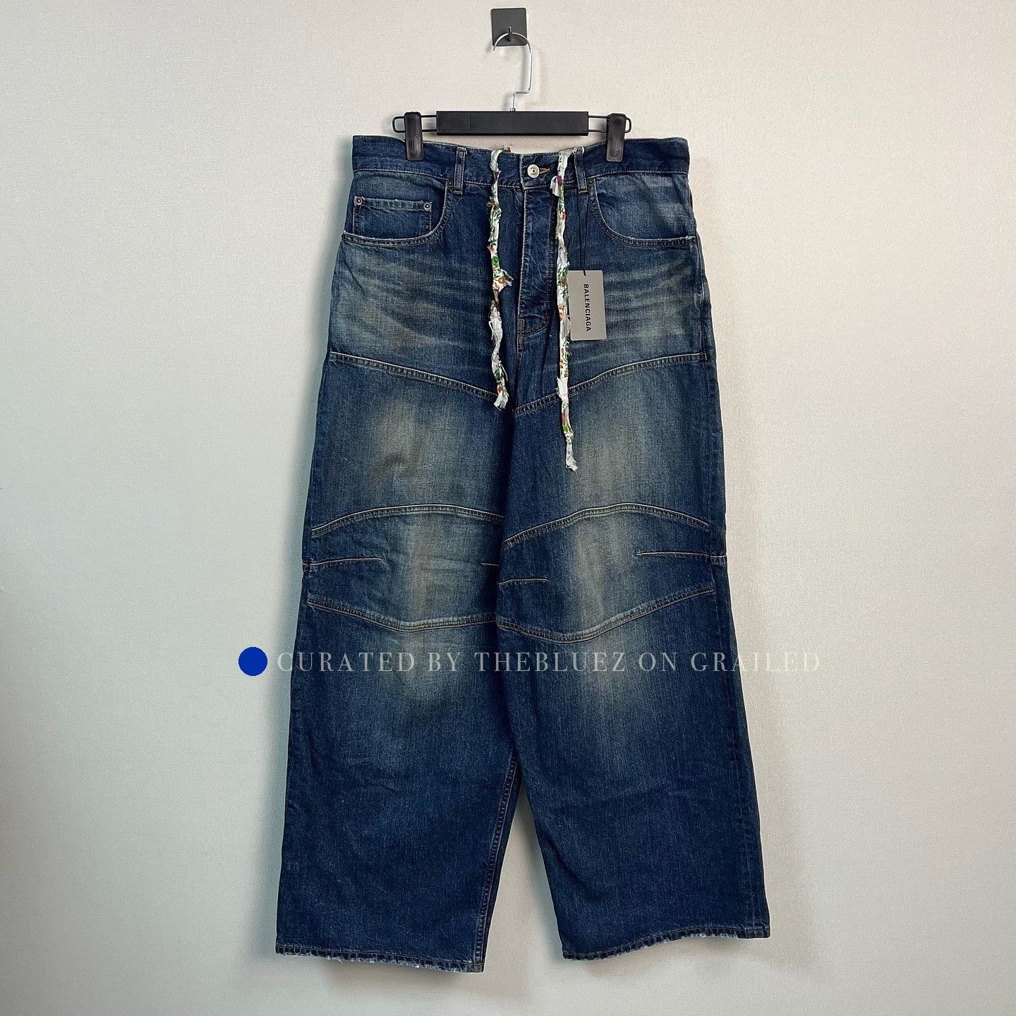 Balenciaga Stylish Blue Denim Jeans in Size 28 Size US 28 / EU 44 - 1 Thumbnail